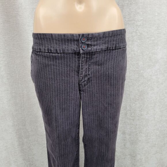 Tommy Hilfiger Y2K Pin Stripe Striped Black Pants - Picture 2 of 14